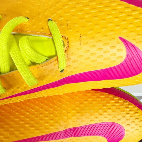 Nike By You Phantom GT2 Academy MG Soccer Cleats Orange Yellow Mens 7.5 Womens 9 - Picture 8 of 14